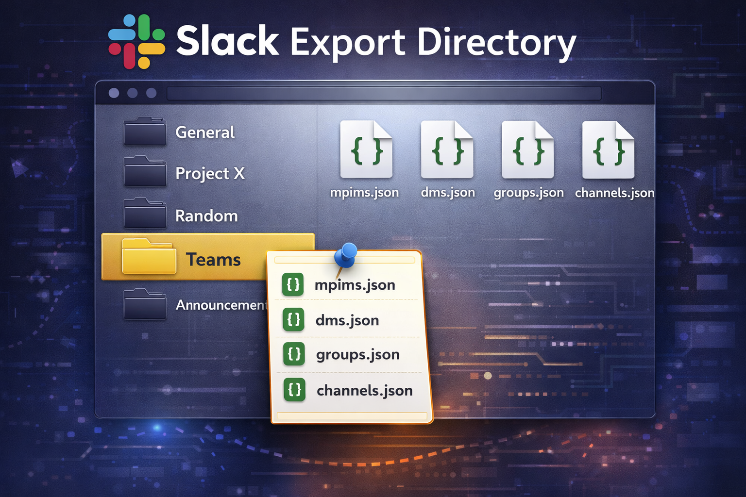 Slack Teams Folder in Export Directory